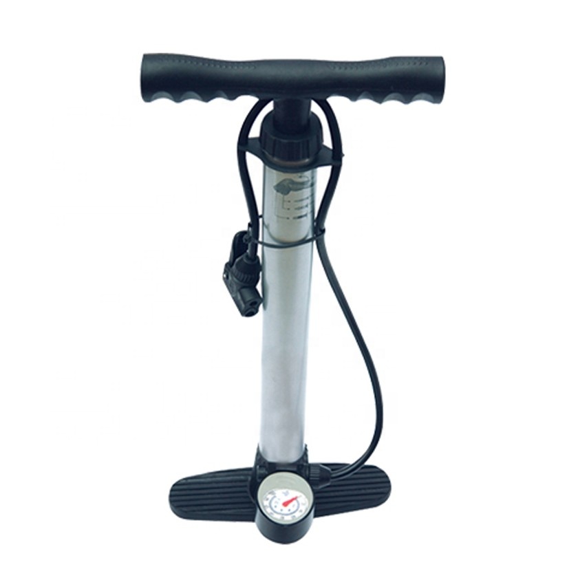 Iron bicycle floor pump, road and Moutain Bicycle floor type bike pump, high pressure pump for bike