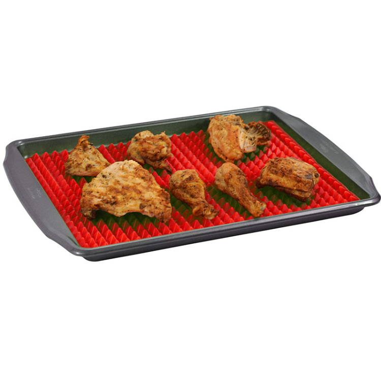 Silicone Baking Mat Cooking Pan Large Non-stick Healthy Fat Reducing Sheet For Oven Grilling Bbq