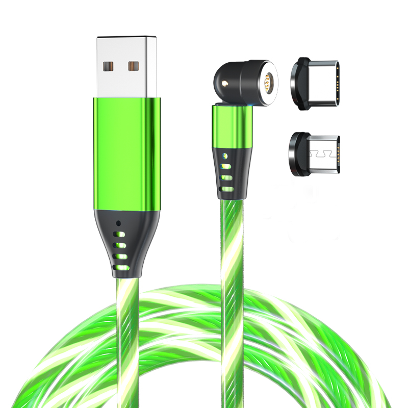 Популярный Магнитный USB-кабель для быстрой зарядки, аксессуары для телефонов, кабель USB, светодиодный светящийся кабель для передачи данных для Micro