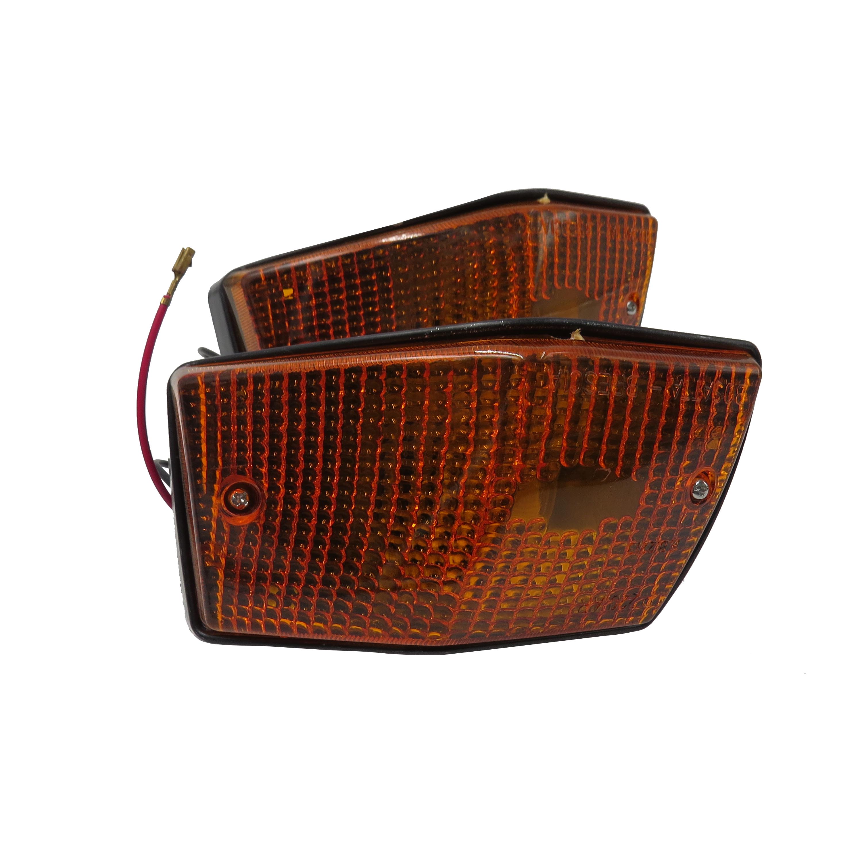 Передний поворотный сигнал для скутера Vespa px P125 P150 P200 PX125 PX150 PX200 VSX VNX линзы красные/Янтарные прозрачные лампочки Blinke