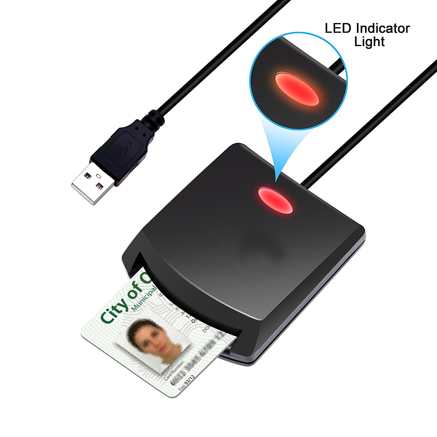 Считыватель кредитных карт IC/USB/кредитных карт/ID/ATM EMV с программным обеспечением