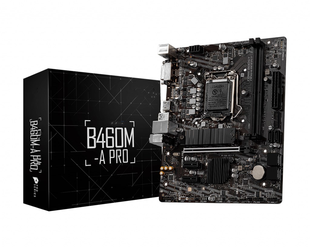 M S I B460M-A PRO рабочего Материнская плата B460 чипсет с одним разъемом для LGA-1200
