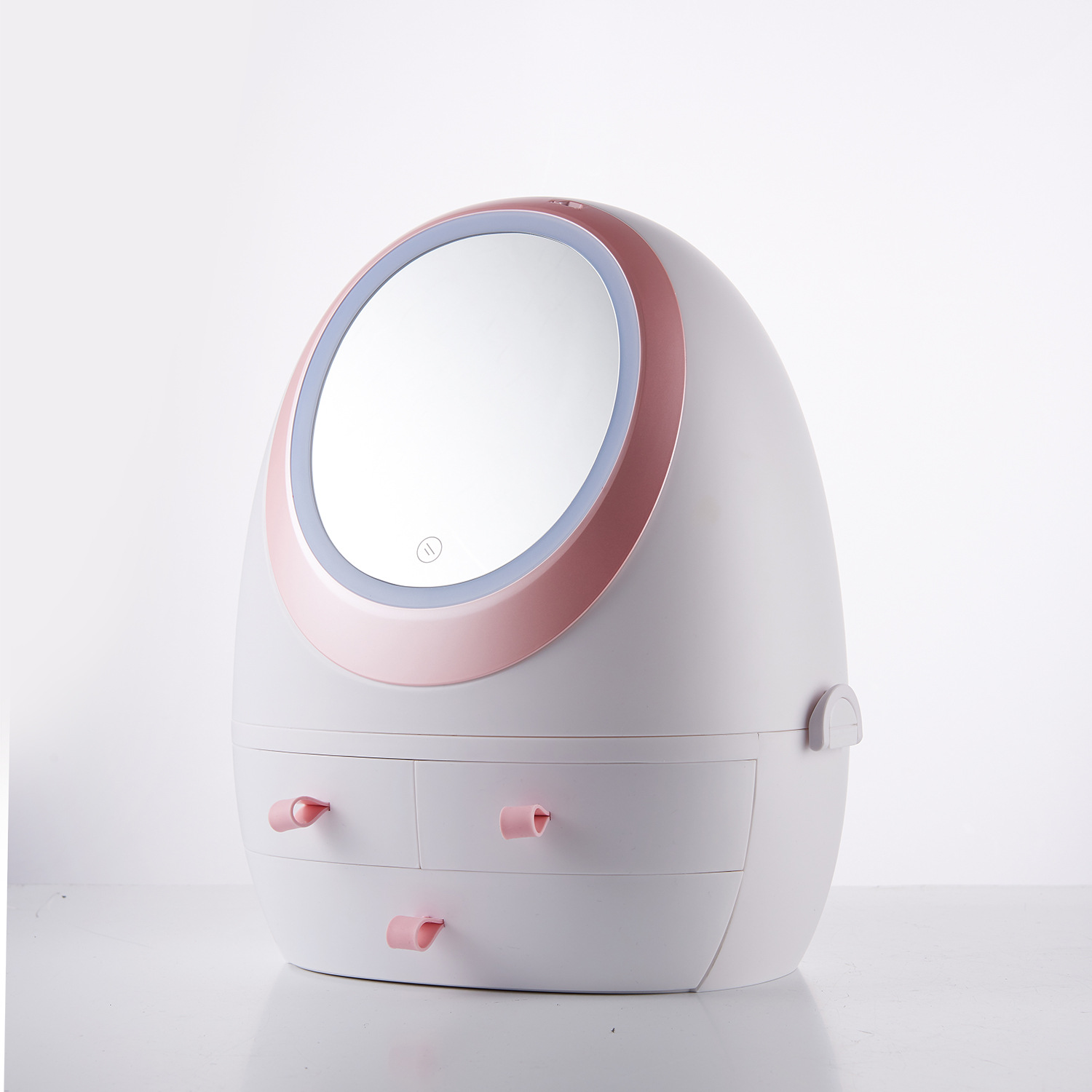 Современный шкатулки для украшений органайзер для косметики с Led подсветка зеркала модный Ясный Акриловый Ящик для ванной комнаты туалетный столик