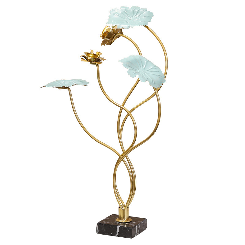 Home Decoration Accessories Living Room Lotus Leaf Ornaments Creative Plant Shape Desktop Decor Wedding Gift Home Decor
