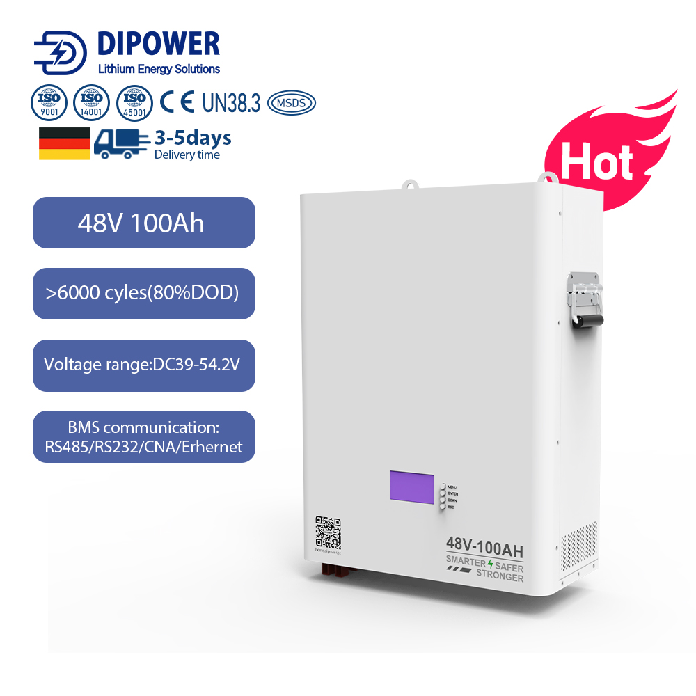 EU Stock Smart BMS Battery Pack LiFePO4 48V 100Ah 5kwh Solar Power Energy