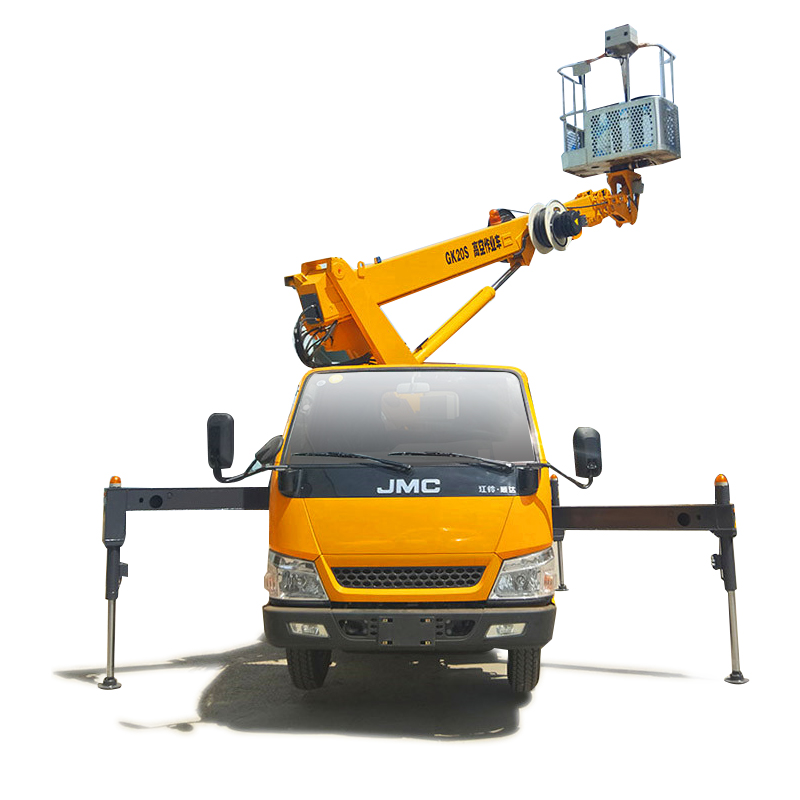 14m electric hydraulic skylift aerial platform truck telescopic straight boom for sale
