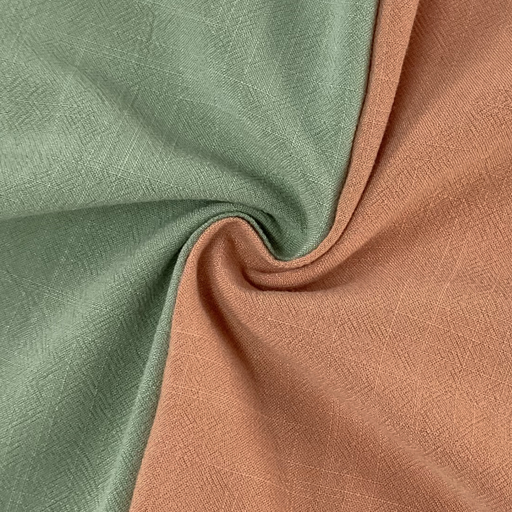 30S Slub Linen Viscose, Retro Hong Kong Style Shirt Fabric Linen Cotton Blended Fabric//