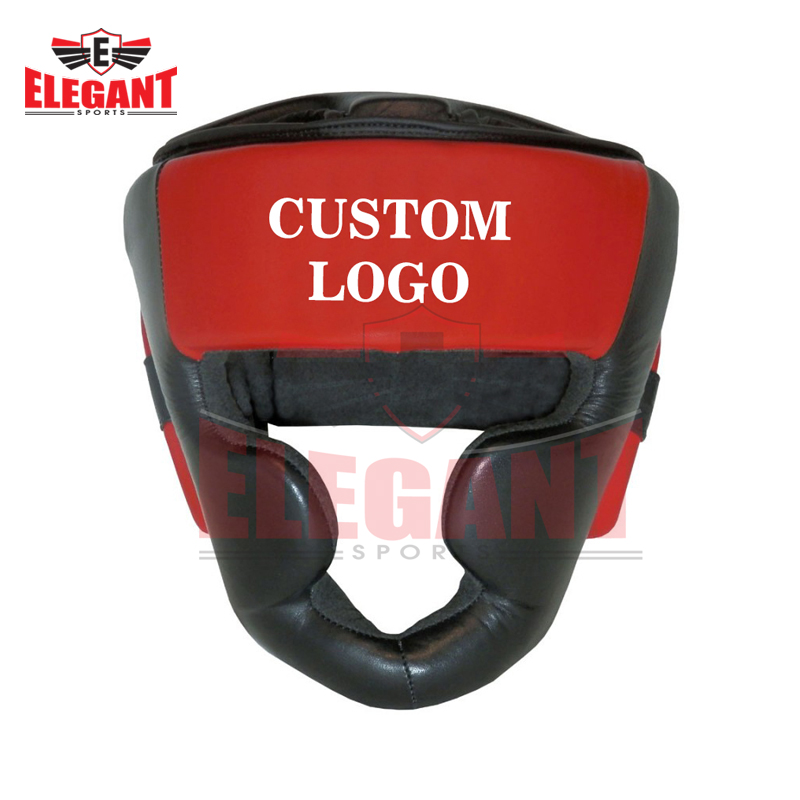 2021 Custom Logo Head Guard Boxing Guard for Fighting Training genuine leather