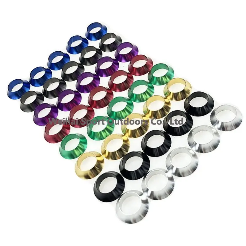 HOT Colored Anodized Aluminum Winding Checks for Diy fishing rod