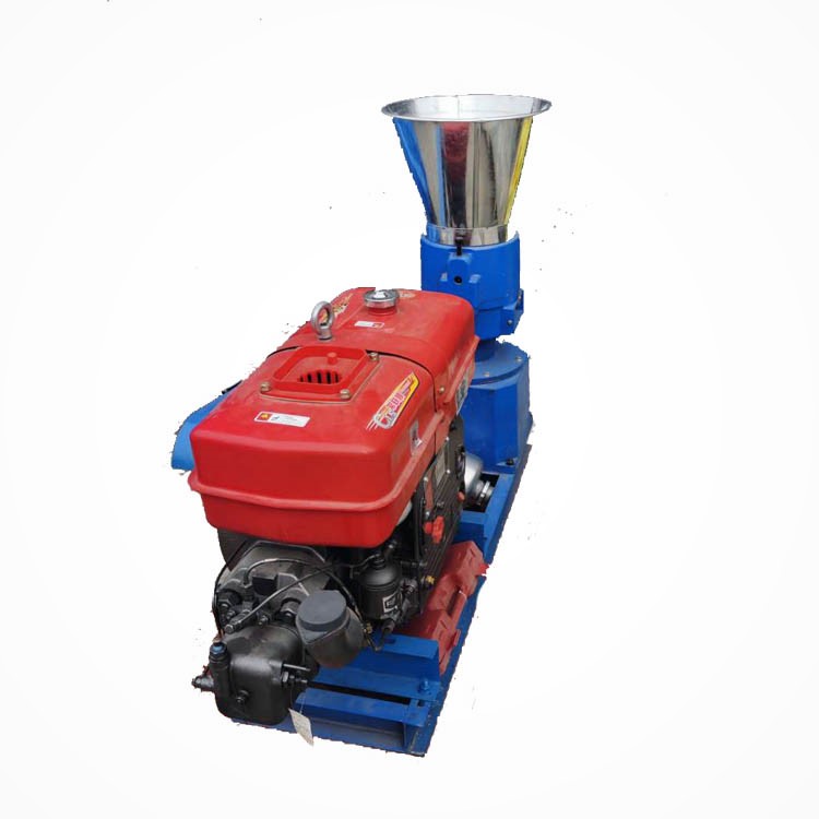 Diesel powered small vertical ring and die flat die pellet mill