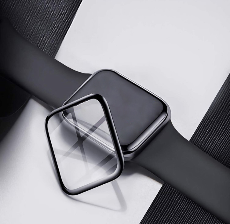 Закаленное стекло для защиты экрана, совместимое с Apple Watch серии 45 мм, Жесткий Чехол из поликарбоната, Ультратонкий бампер, Общий защитный чехол