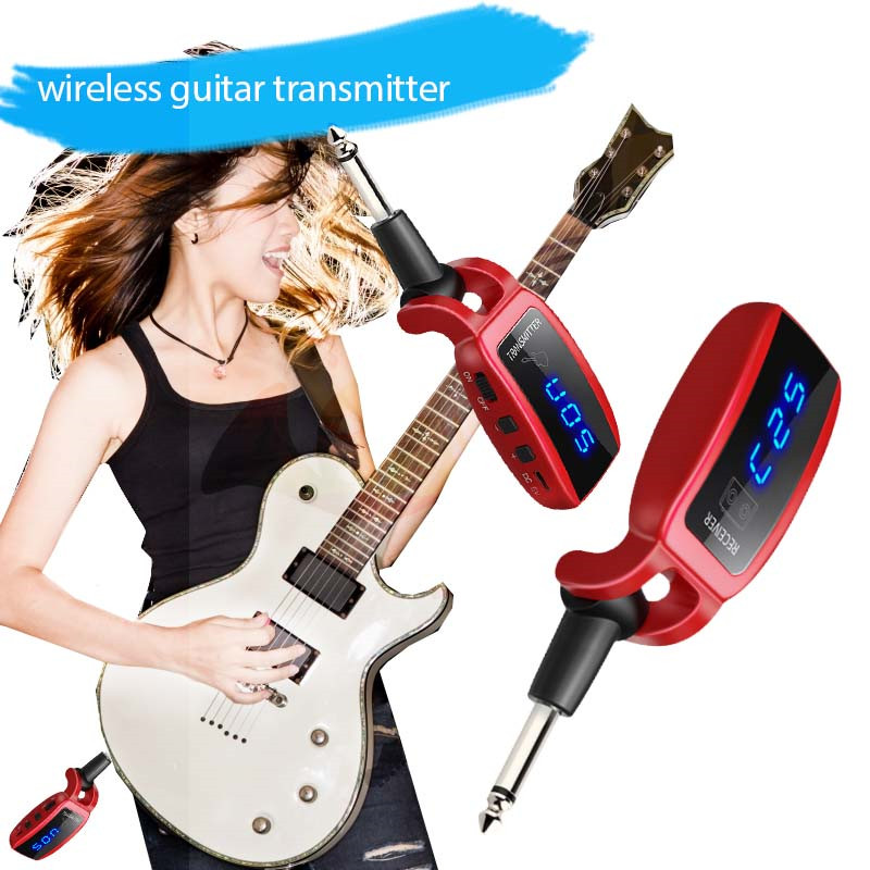 guitar wireless system UHF wireless microphone 6.35mm connector for musical instrument wireless guitar transmitter