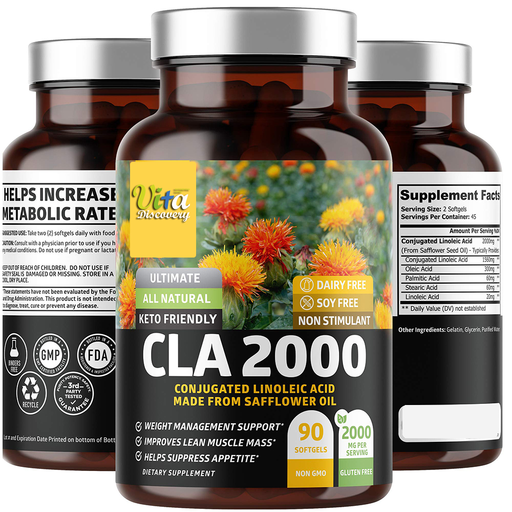 Max Strength CLA Softgel Weight Loss Supplement for Healthy Weight & Lean Muscle Mass