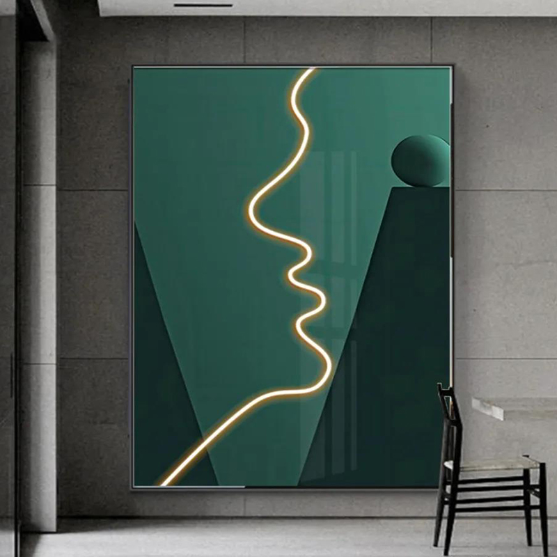 Custom Decorative Led Lighted Wall Art Pictures Light Led Painting