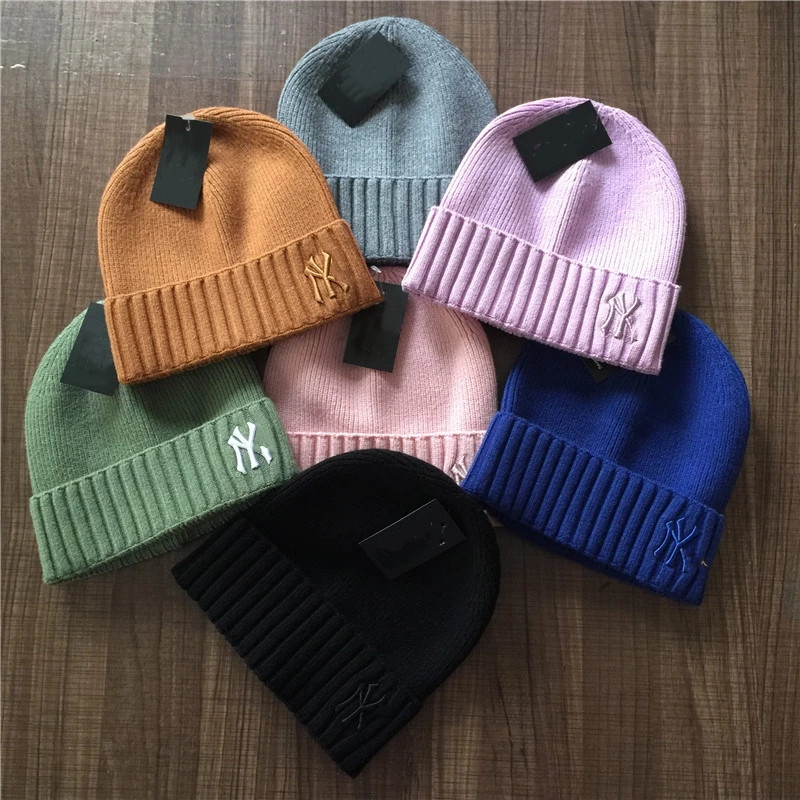 2021 оптовая продажа gorras вязаные шапки Нью-Йорк шапка-бини под заказ зимняя шапка дизайнерская шапочка для женщин