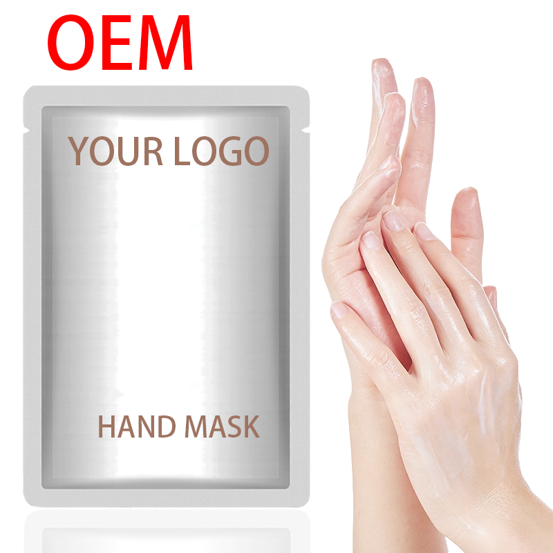 OEM custom logo white moisturing long collagen protein anti aging hand masks 60g
