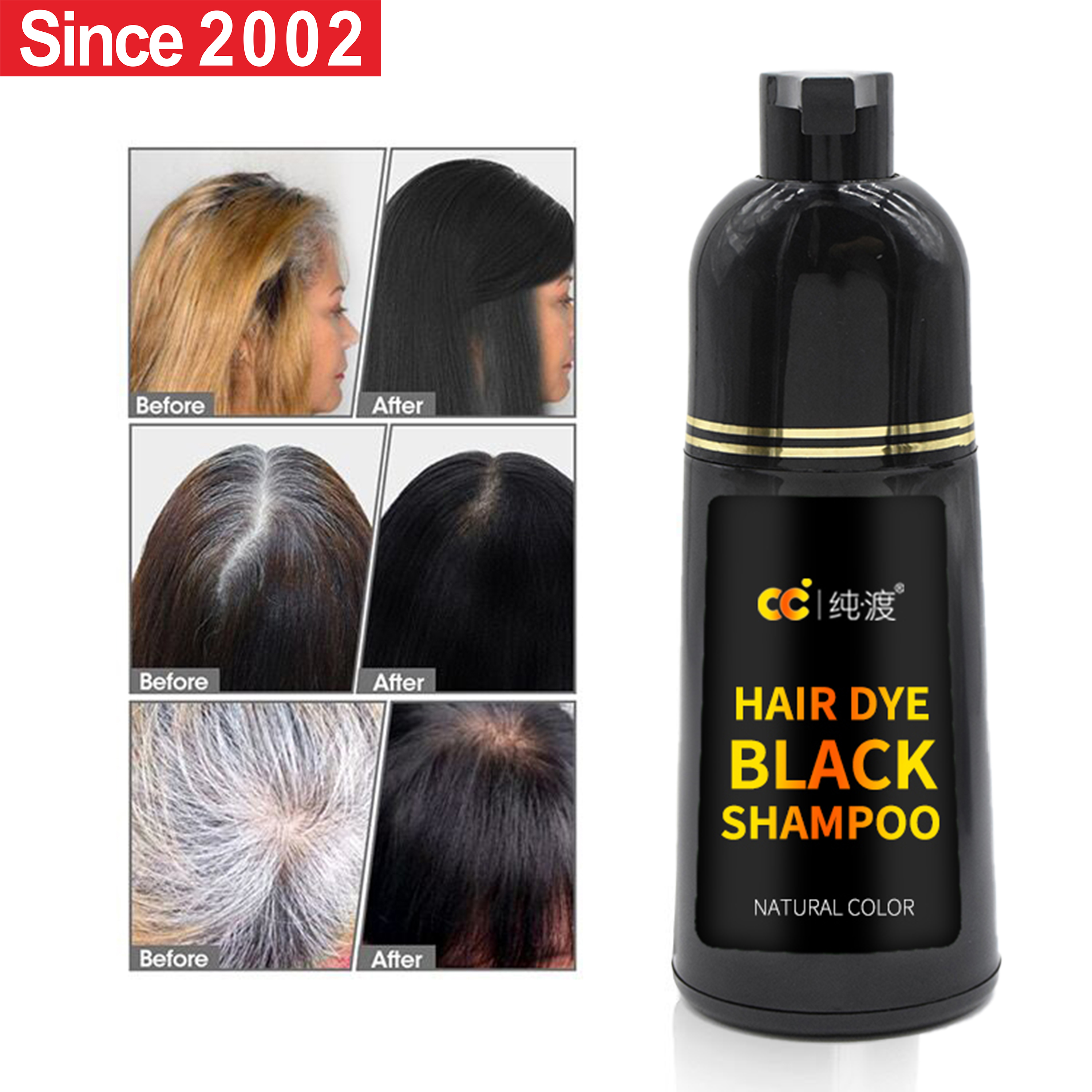 TOP Supplier Professional OEM Factory Wholesale Price FULLY Black Hair Dye Shampoo Easy Coloring