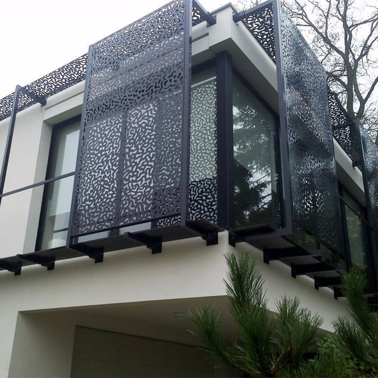 Customized Decorative Aluminum Carved Perforated Screen Metal Screen