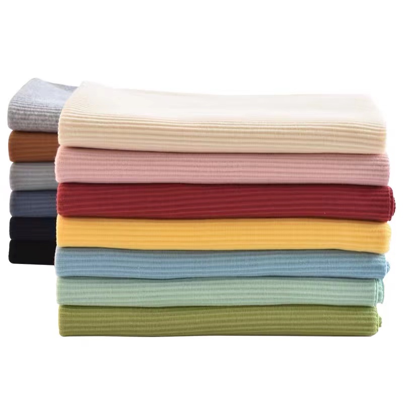 New Arrival Cotton Spandex 2*2 Jersey Rib Fabric ribbed fabric cotton jersey For Tshirt