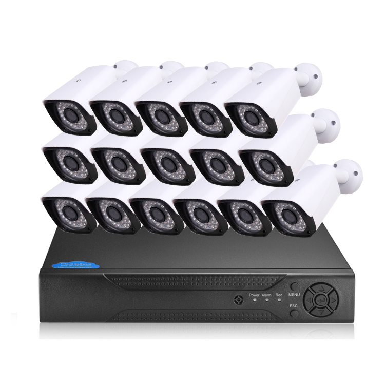 Наружная цилиндрическая система видеонаблюдения AHD DVR, 16 каналов, 5 Мп