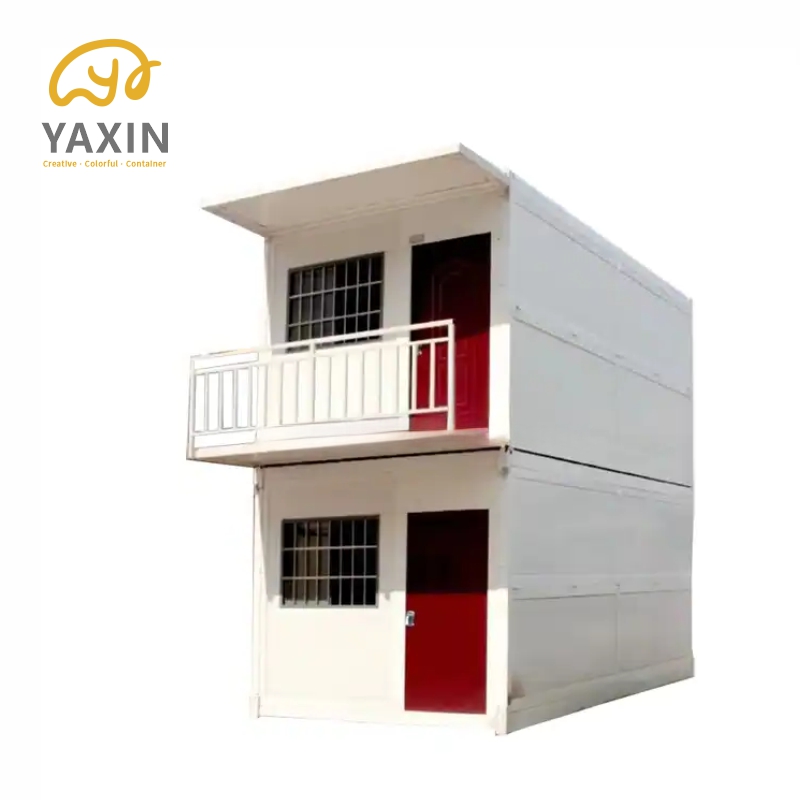 China Factory Cheap Flat Pack Container Office Building Prefab Easy Assembled Combined Container Home Two Storey Design Houses