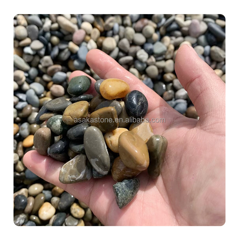 Cheap Price Natural Washed Cobbles & Pebbles Colorful River Pebbles Stones For Paving Decoration River Stone Pebbles
