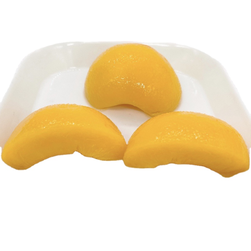 Convenient low profit factory direct OEM 820g instant food A10 canned yellow peach halves made with fresh yellow peach