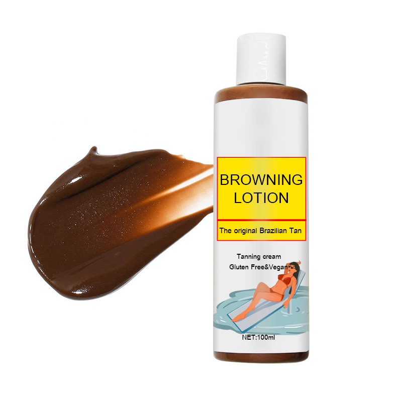 OEM moisturizing tanning cream foundation private label skin care tanning browning lotion