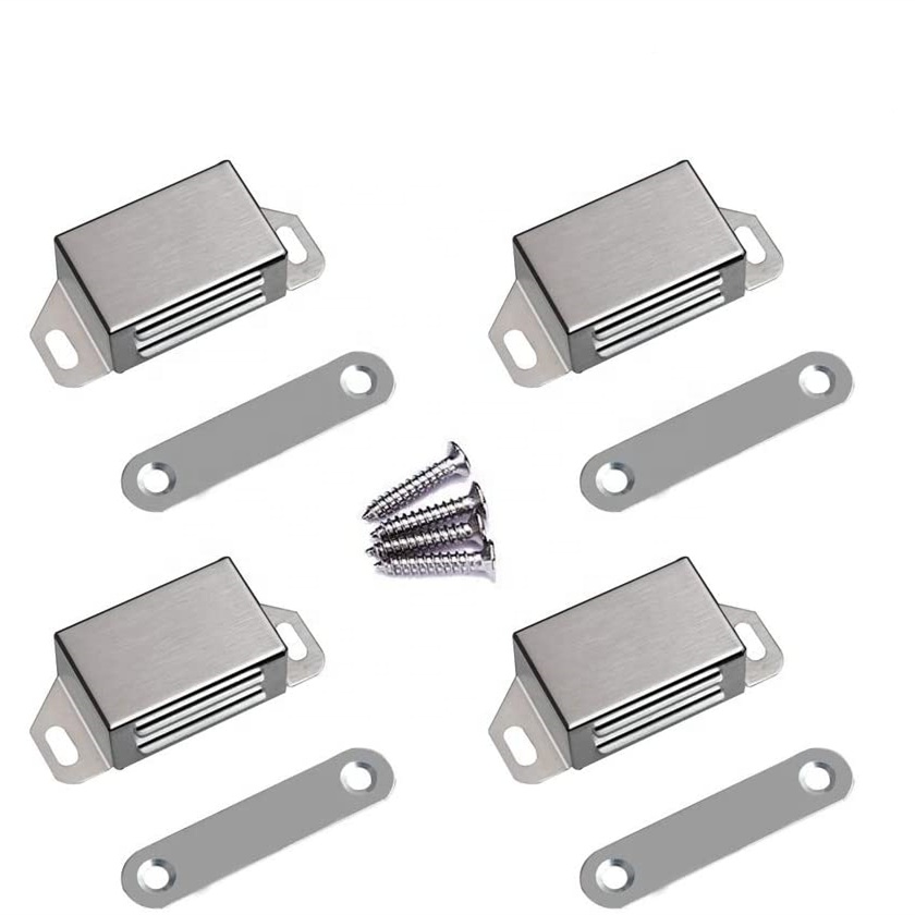 Stainless Steel magnetic catches for cabinets Closet Catches with Strong Magnetic Furniture Latch