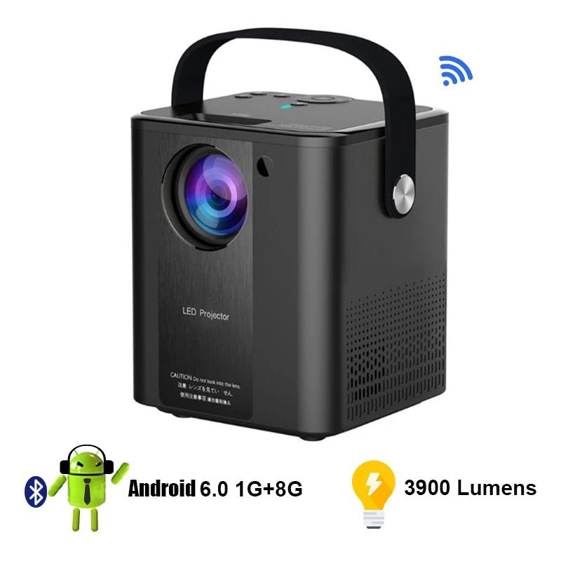Светодиодный видеопроектор Full HD 1080P, Мобильный Wi-Fi портативный мини-проектор, видеопроектор для дома PR51001