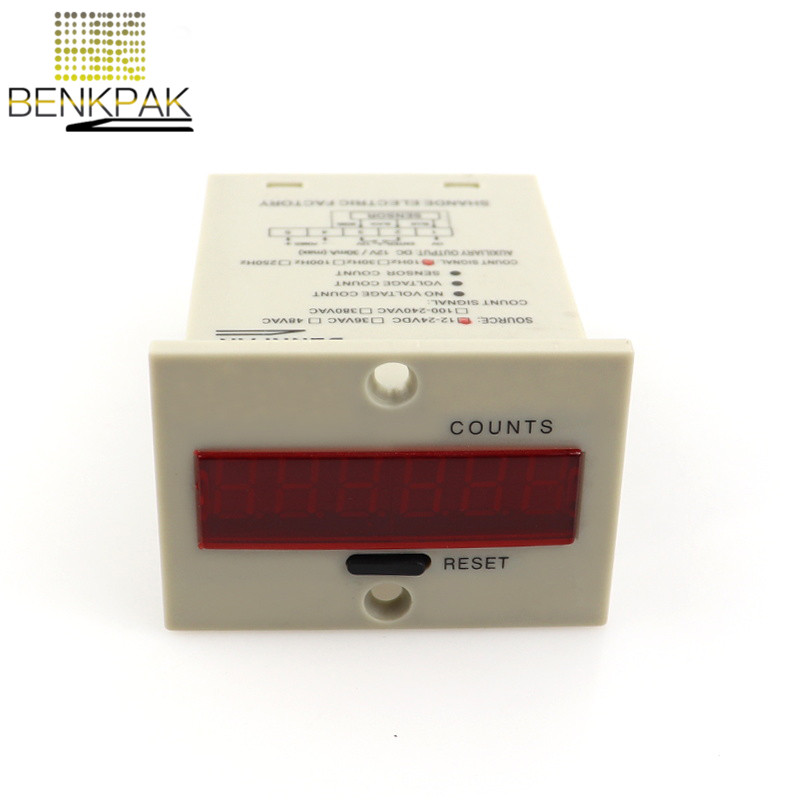 Механический штемпель 6 цифр DC12-24V AC100-240v счетчик