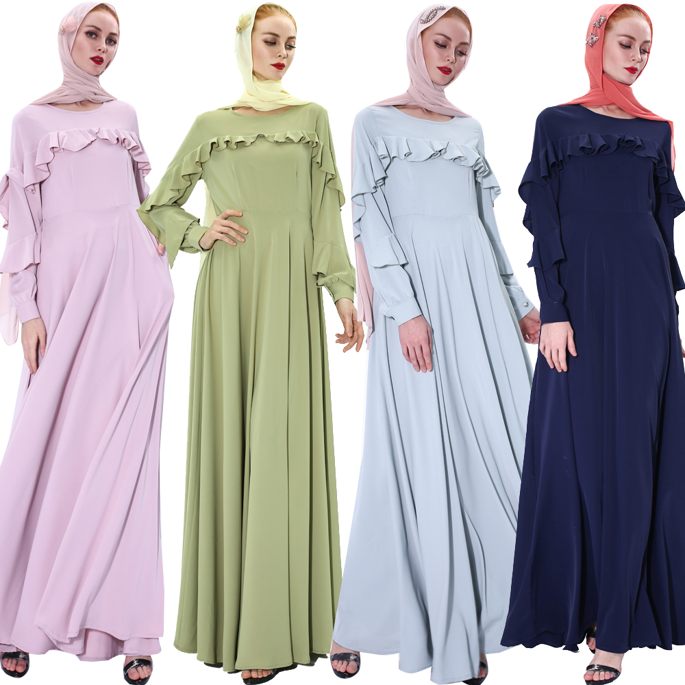 Мусульманская Мода abaya Дубай хиджаб платье для женщин турецкие арабские платья мусульманская одежда для 2021 EID