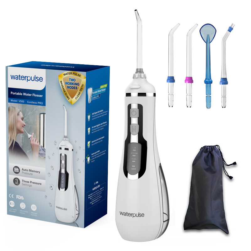 Ирригатор полости рта Waterpulse Pro V500, беспроводной, с сертификацией CE