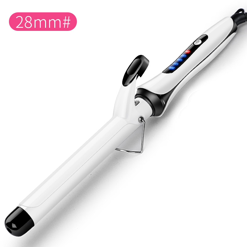 Custom Professional Big Wave Curling Iron Wand Ceramic Tourmaline Barrels Iron Hair Curler 28mm