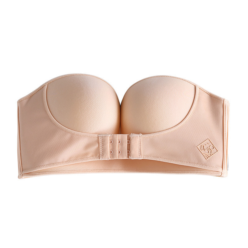 JUNXI DIVINUS 2021 New arrivals Wholesale Wire free Seamless wireless front buckle lift front hook strapless bra