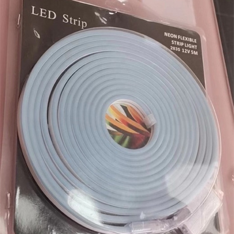 12v flexible led neon with 2835smd 120leds/m 6*12mm 5m/roll with plastic bag package