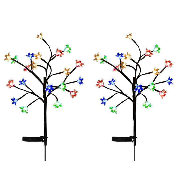 Outdoor Garden Decorative Solar String Lights Multi Color Fantastic Led Cherry Blossom Solar Tree Light