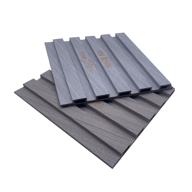 3D Decorative Wall Panels Interior OEM Anti Item Wood Color Design Support Fireproof Material WPC Fluted Wall Panel