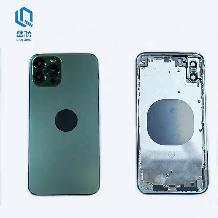 Запасной корпус для iphone 13 pro max, задняя крышка батарейного отсека с гибким кабелем и мелкими деталями