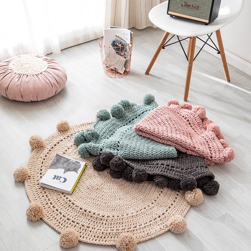 New popular sheepskin faux rug bedroom soft knitted carpets