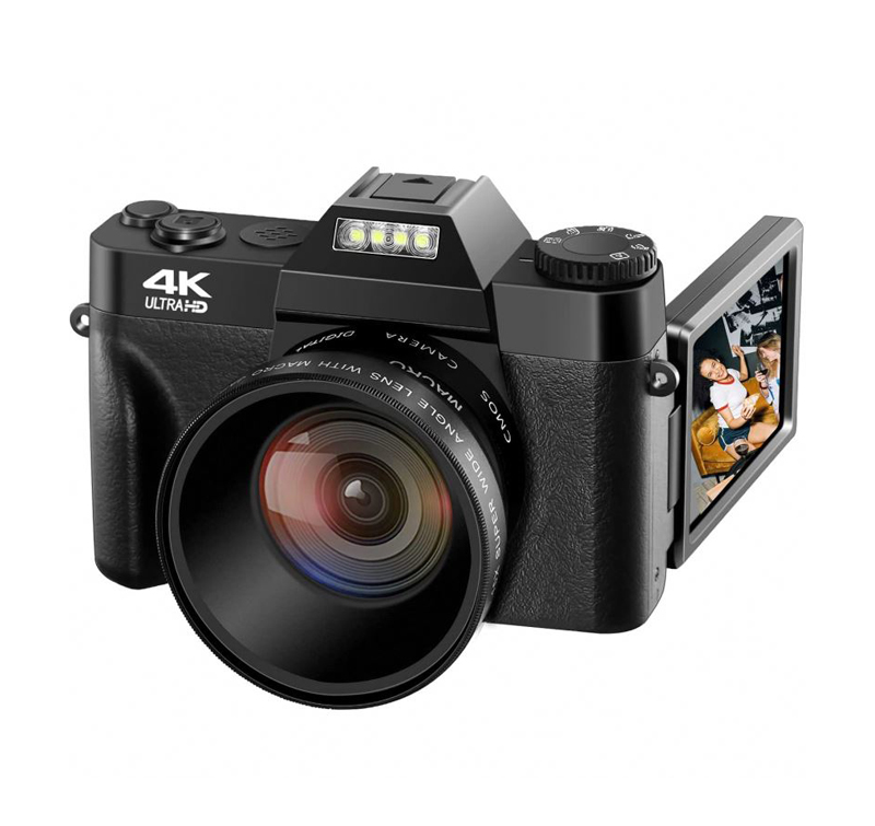 Новый дизайн 3,0 дюймов HD сенсорный экран Usb2.0 Hd 4K Hd Selfie цифровая камера Vlog цифровых фотокамер Dslr фокусировки камеры