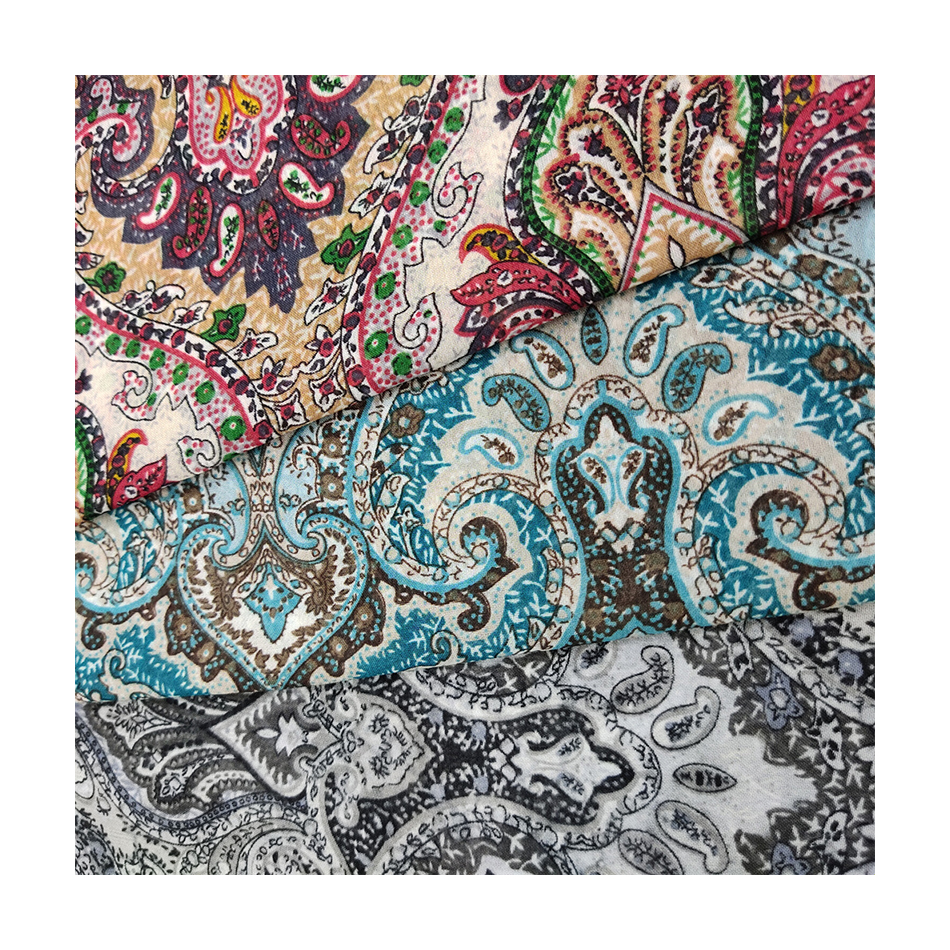 Quality Assurance Medium Weight Breathable Stretch Boximiya Style Print 100D 100%Polyester Fabric