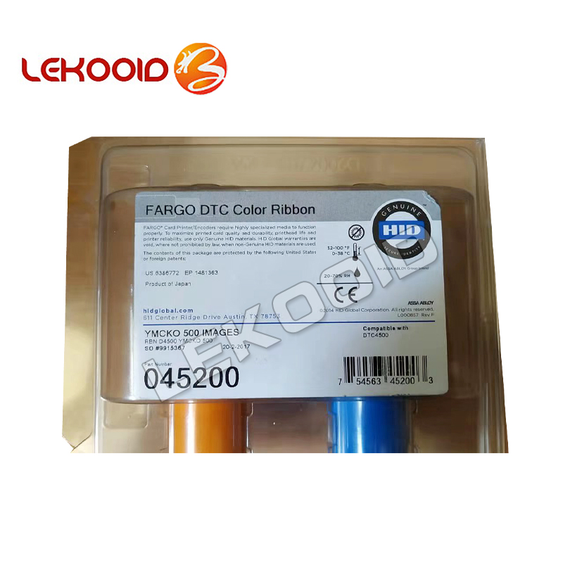 HidFargo DTC4500 DTC4500e YMCKO полноцветная лента 45200