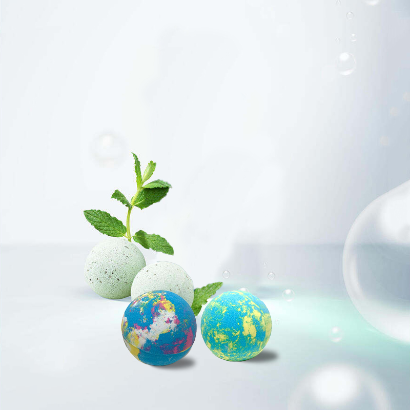 75g Bath Ball Bomb Explosion Bathing Ball Bubble Natural Sea Salt Bath Ball With Dried Flower Deep Sea Salt Body Essential Oil