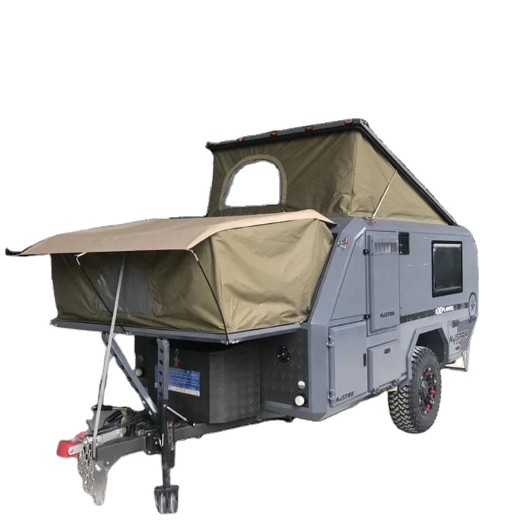 Изготовленный На Заказ 4х4 внедорожный мини туристский прицеп Camper, Каплевидная форма, жилых автомобильных прицепах