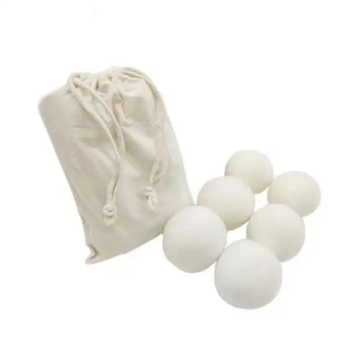Private Label Organic Wool Felt Balls Drying Balls for Laundry and Washing Ball drier machine