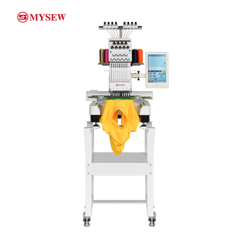 MYSEW MFS800, маленькие коммерческие одноголовочные монограммы с 8 иглами, автоматические вышивные машины