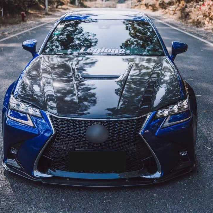 Оптовая продажа с фабрики, подходит для lexus GS RCF, крышка из углеродного волокна, открывающаяся конструкция, высокая посадка, реальная установка автомобиля на заказ