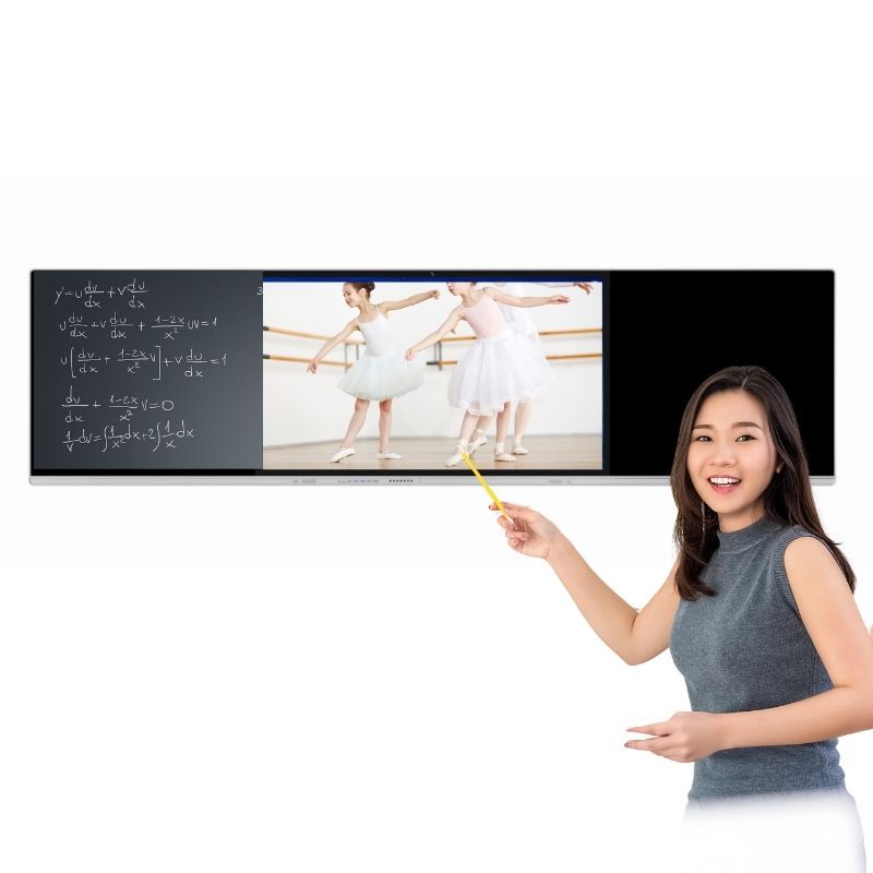 AIMV 86 Inch Lcd 4k Nano Smart Black Board With Magnetic Blackboard for digital interactive boards