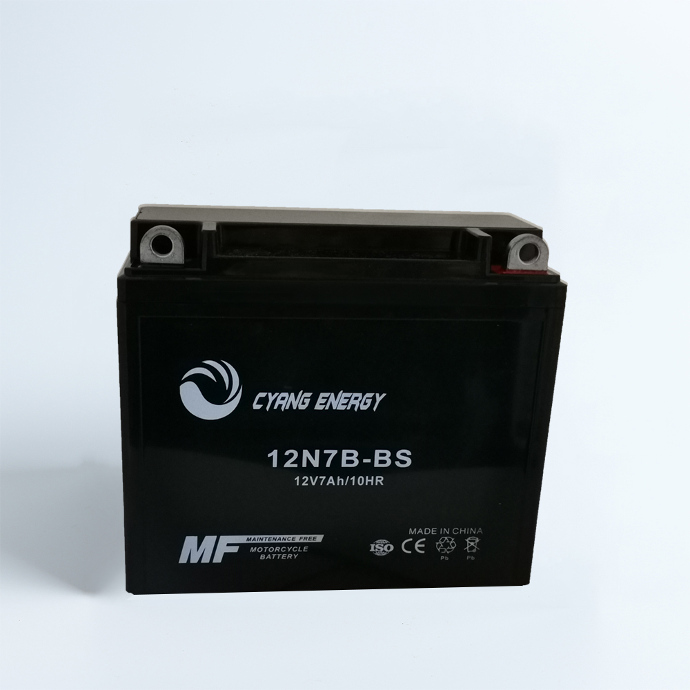 Дешевый завод оптом OEM 12V7AH MF зеленый Электрический сухой заряженный аккумулятор мотоцикла